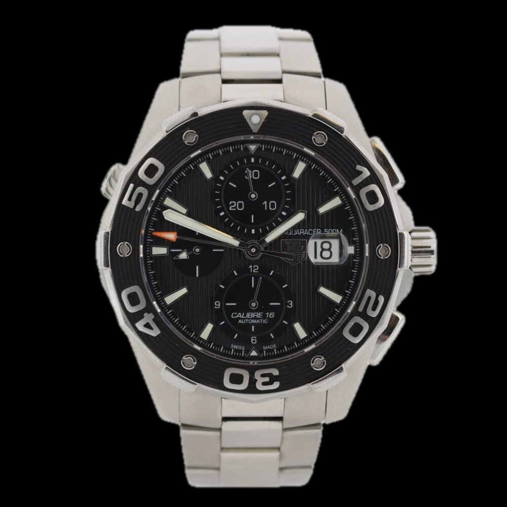 TAG Heuer CAJ2110 Aquaracer Caliber 16 Men's Automatic Wristwatch 16 Steel